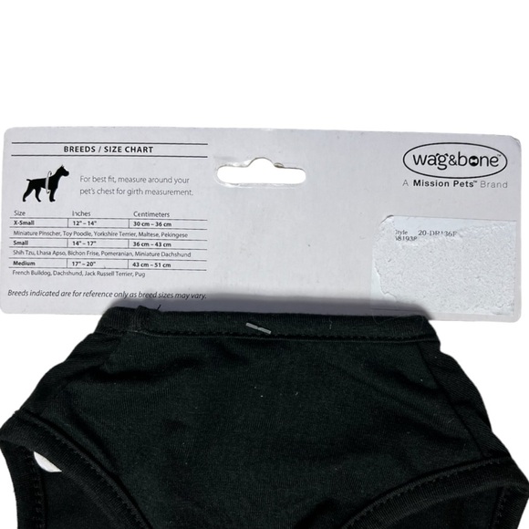 NWT wag&bone  “Mommy's Little Pumpkin” Black & Orange Ruffled Pet Dress Sz Small - Picture 8 of 8